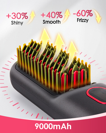 hair straightener brush cordless hair straightener