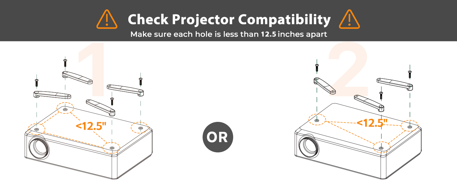 ceiling projector mount compatibility