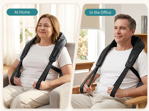 heated shiatsu neck and back massager