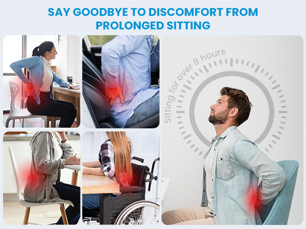 chair cushion for back pain car headrest and lumbar support back pillow for chair lumbar roll