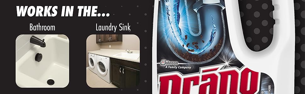 Works in the bathroom, laundry sink.