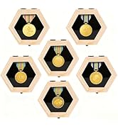 BiJun Medal Display Case, Medal Display Case Hanger Shadow Box for Medals Race Medal Display of S...