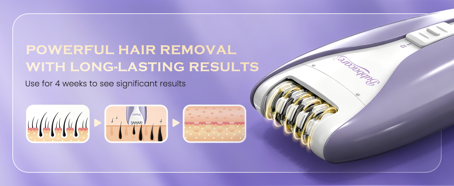 Upgrade Epilator for Women, 2 Speeds Electric Hair Remover with 32 Tweezers