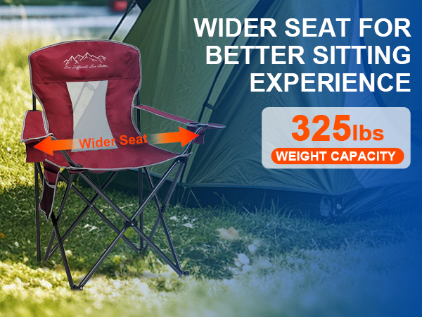 outdoor mesh camping folding chair