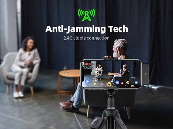 Anti-Jamming Wireless Microphone 2.4G Transmission