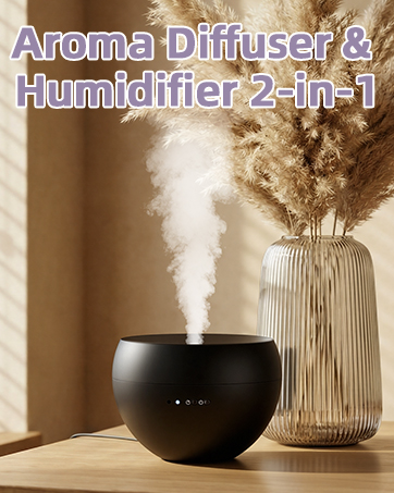 Aroma diffuser and humidifier 2-in-1
