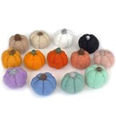 Matthew + Mae Felt Pumpkins- Pick Your Colors- 1.5”- Fall Figurines | Handmade 100% Wool- 1.5”- S...
