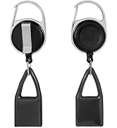 Fkewp 2PCS Retractable Lighter Leash, Anti-Lost Clip Holder, Black | Alloy Clasp &amp; ABS Shell, 23....