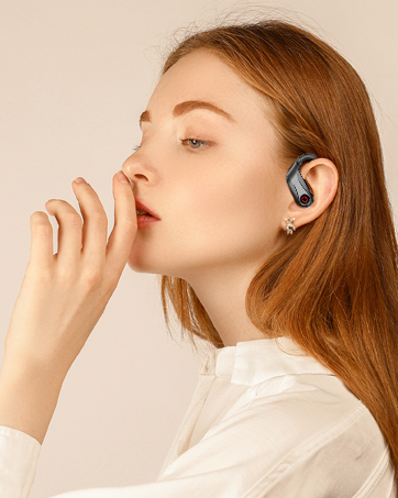 earhook headphones with case
