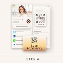 Share your digital business card using its code or NFC