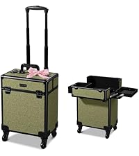 BYOOTIQUE Rolling Makeup Case Cosmetology case on wheels Makeup Artist Nail