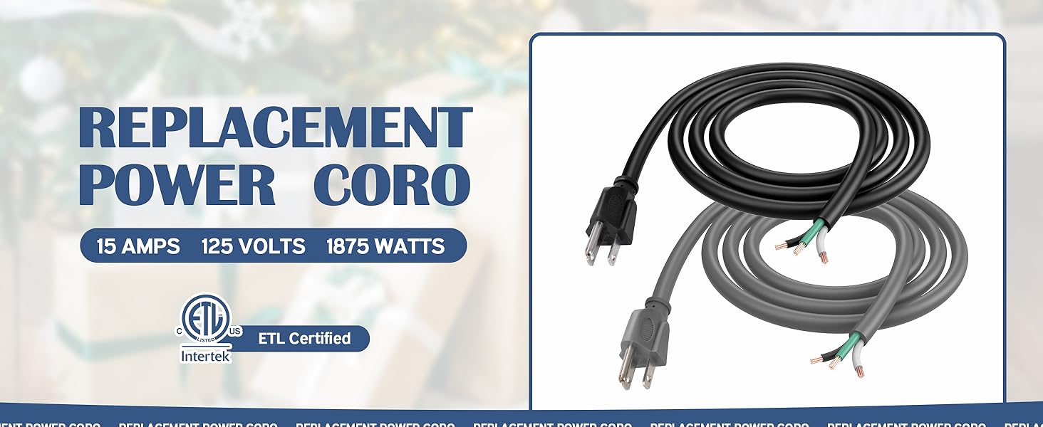 3-Wire Appliance and Power Tool Cord