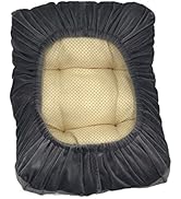 Sigmat Rectangle Bench Stool Cushion Padded Vanity Bench Stool Cover Grey 12"x16"