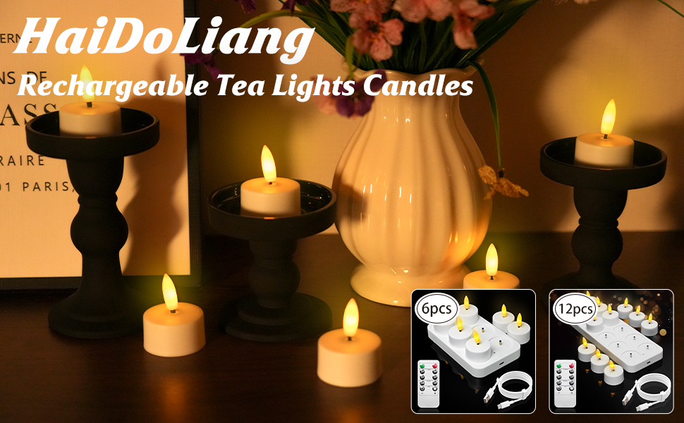 Rechargeable Tea Lights Candles