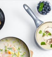 Pots and Pans Set Nonstick, BEZIA Induction Cookware 10 Piece, Nonstick Cookware Sets Dishwasher ...
