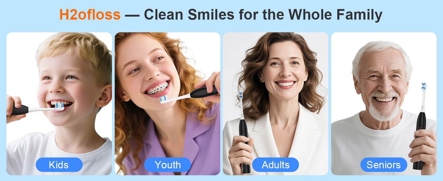 2-in-1 brushing &amp;amp; flossing electric toothbrush