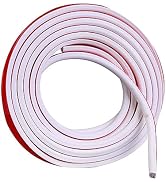 Qiveno 20Ft Silicone Door Weather Stripping Door Seal Strip for Doors &amp; Windows, High Self-Adhesi...