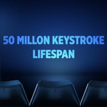 Keyboard with 50 million keystrokes for long-lasting durability