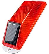 RISOON Solar Strobe Warning Light: Sensitive LED Warning Lamp High Bright Waterproof IP65 Light C...
