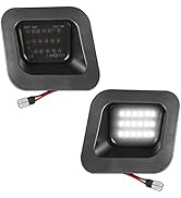 LESAUCE Full LED License Plate Light Tag Light For 2003-2018 Dodge RAM 1500 2500 3500 Pickup Truc...
