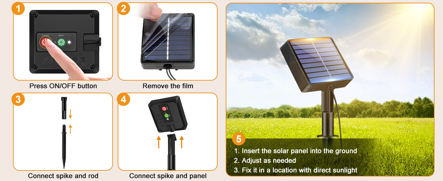 outdoor lights solar powered