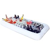 Novelty Place [Large Size] Inflatable Ice Serving Buffet Bar with Drain Plug - Salad Food &amp; Drink...
