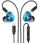 Vibes 202ML Wired Earbuds - HiFi in Ear Monitor Headphones - Noise Isolating Ear Buds w/ Mic - Cl...