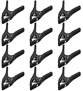 Heavy Duty Metal Spring Clamps: 12-Piece for Woodworking Spring Clamps 6-inch Tarp Clips Spring C...