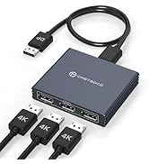 XPTSFDU DisplayPort Splitter 3 Monitors 4K60Hz DP Splitter Extended Display 1 in 3 Out DisplayPor...