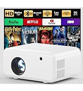 Mini Projector with WiFi and Bluetooth - 2025 Upgraded, 1080p Video Supported, 13000L, HiFi Speak...
