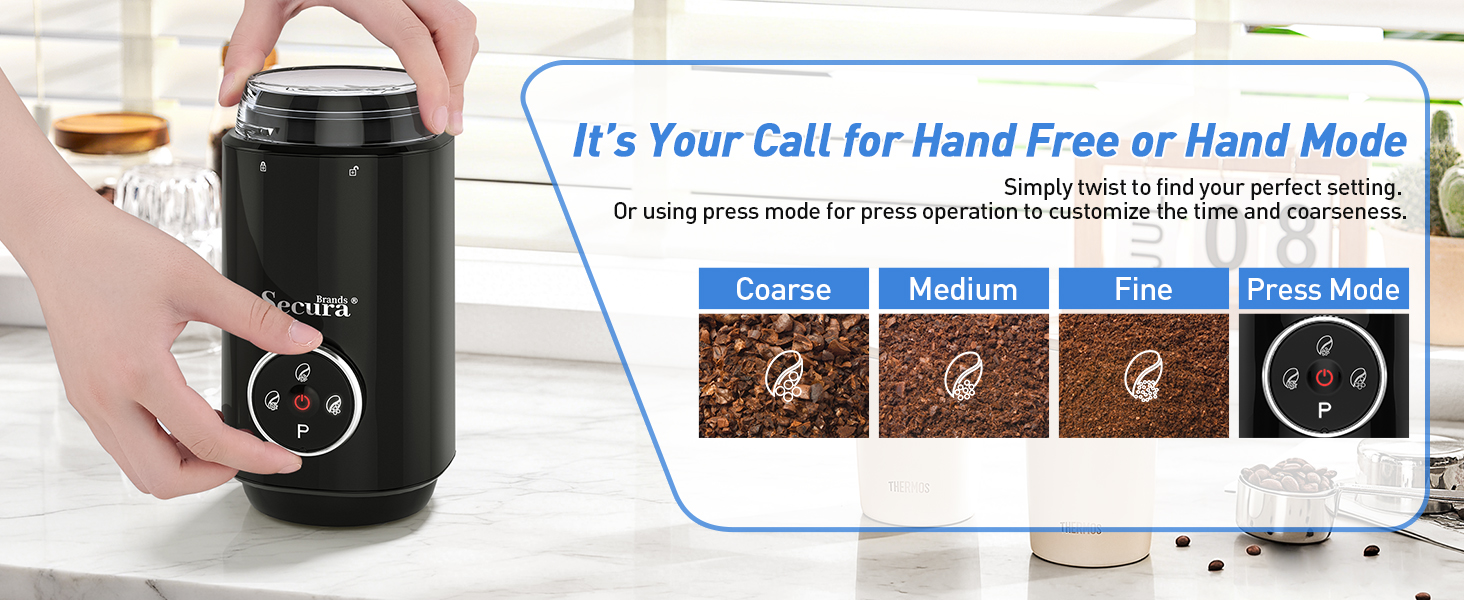 Hand free or hand mode