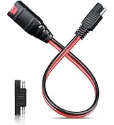 YHPWOQ 1FT SAE Extension Cord Compatible with NOCO GC009, 14AWG Quick Disconnect Wire Harness Pig...