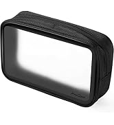 ProCase TSA Approved Travel Toiletry Bag Pouch, Matte Clear Travel Organizer Airport Carry-On Che...