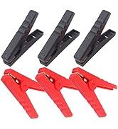 Minidodoca Heavy Duty Crocodile Clamps Copper 300A Car Battery Charger Clamps Power Replacement B...