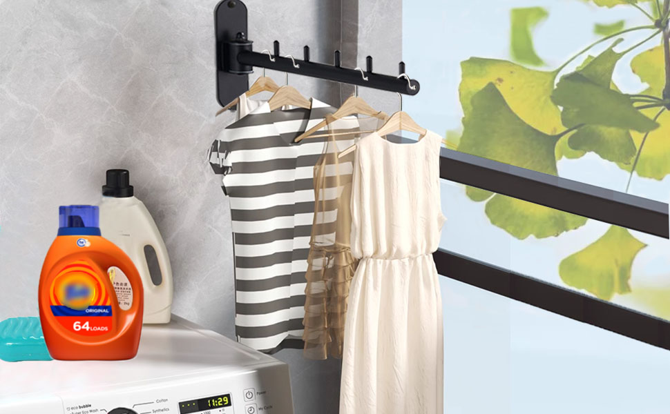 Wall Mounted clothes hanger rack