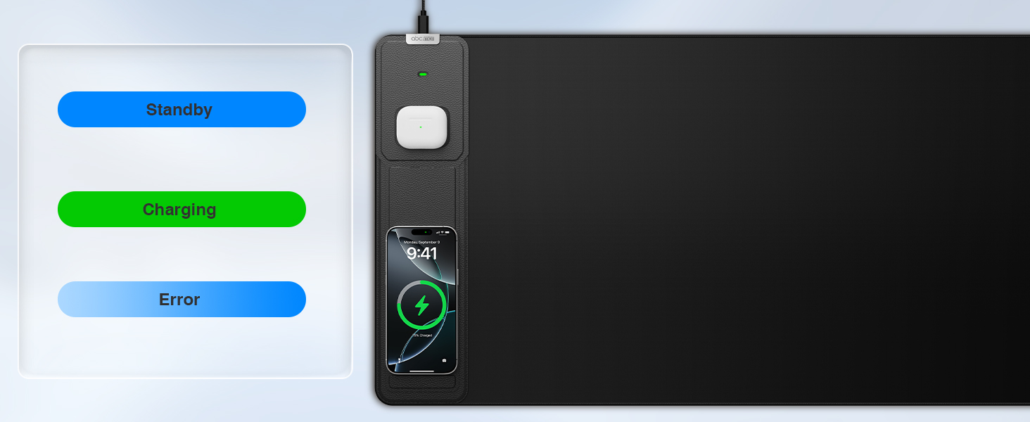 charging mouse pads for desk