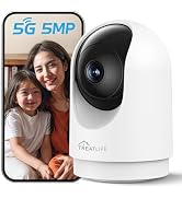 TREATLIFE 5MP Indoor Camera, 2.4G/5G WiFi Cameras for Home Security, Pan/Tilt Baby &amp; Pet Monitor,...