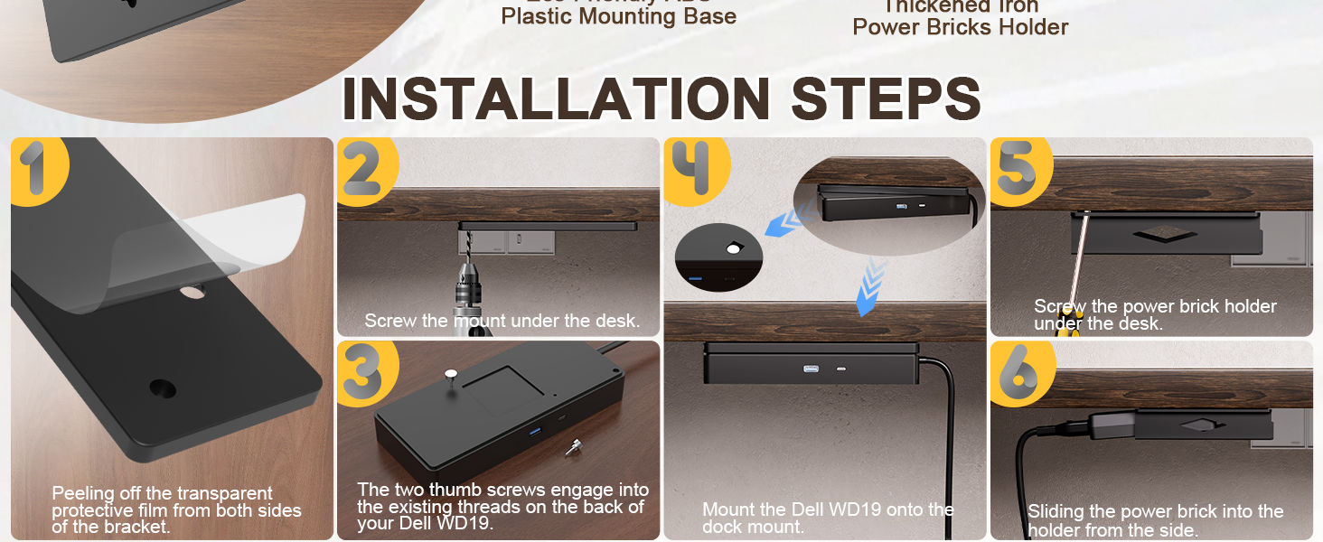 under desk holder