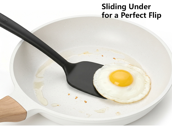 Turner Spatula Flipping a Fried Egg