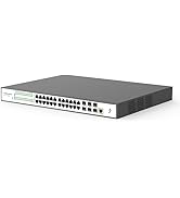 XikeStor 30-Port 2.5G L3 Managed PoE+ Switch with 10G Uplinks, 24x 2.5G PoE+ RJ45 Ports &amp; 6X 10G ...