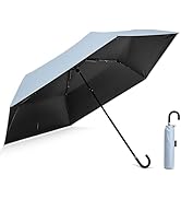 G4Free Mini Travel Umbrella UPF 50+ Ultralight Slim UV Protection Parasol, Windproof Compact Umbr...