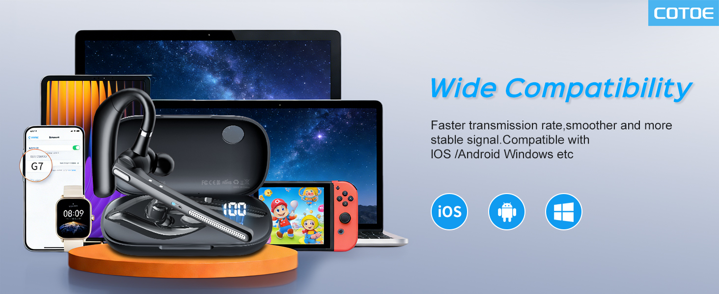 single ear headset with mic