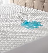 Ohgeni Waterproof Mattress Protector, King Size, Fitted Sheet with Stretchable Pockets, Deep Slee...