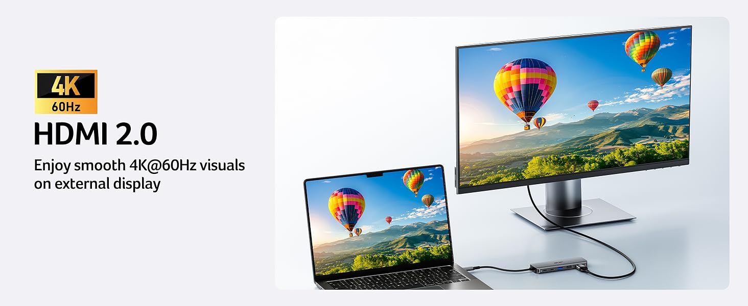 Acer USB C Hub, 5-IN-1 USBC to HDMI Adapter