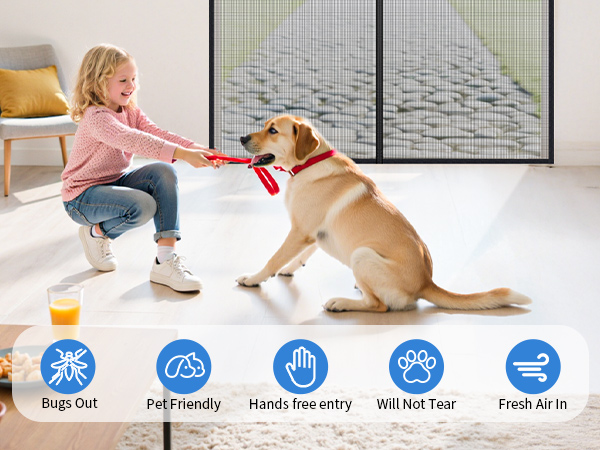 mesh door screen for 72x80 inch sliding doors