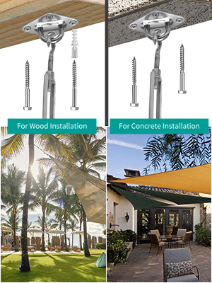 shade sail hardware,shade sail hardware kit triangle,shade sail hardware kit rectangle