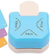 Jeemiter 3 in 1 Corner Rounder Punch - Hole Punch 4mm 7mm 10mm 3-Way Corner Cutter for Paper Craf...