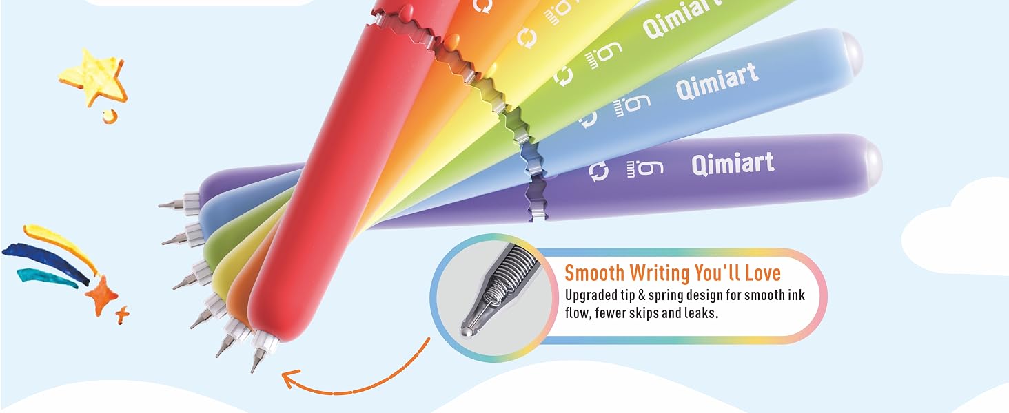 The thicker barrel is easy to hold and helps reduce hand fatigue, making writing more comfortable
