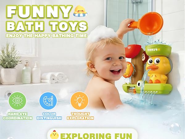 Funy bath toys – happy bathing time for kids.