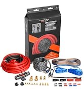 TOPSTRONGGEAR 4 Gauge Amp Kit True 4 AWG Amplifier Installation Wiring Amp Kit Install Cables
